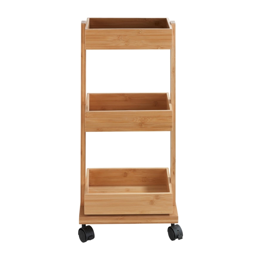 WENKO 24390100 - Стеллаж TORTONA 18x71,5 см, коричневый/чёрный