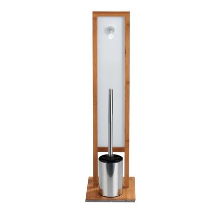 WENKO 24391100 - Щётка для унитаза RIVALTA 18x70 см коричневая/белая/чёрная