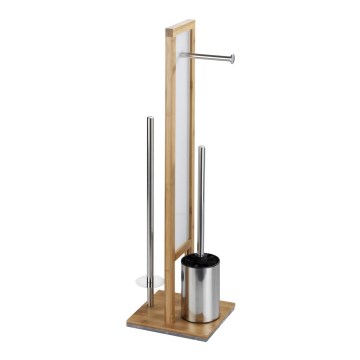 WENKO 24391100 - щітка для унітазу RIVALTA 18x70 cm, коричневий/білий/чорний