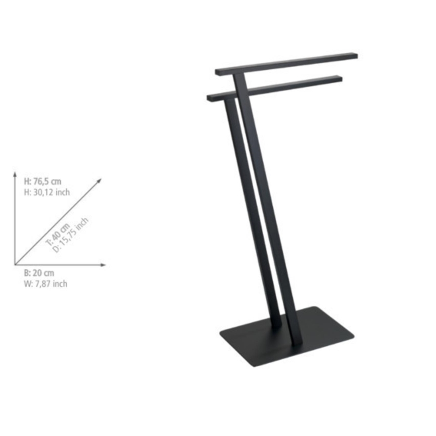 WENKO 24396100 - Підставка для рушників LIRIO 20x40 см чорна