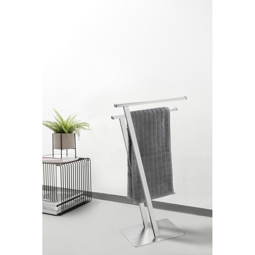 WENKO 24397100 - Полотенцедержатель LIRIO 20x76,5 см, нержавеющая сталь/сатин