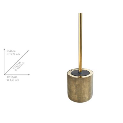 WENKO 24403100 - Щітка для унітазу RIVARA 11,5x40 см золота