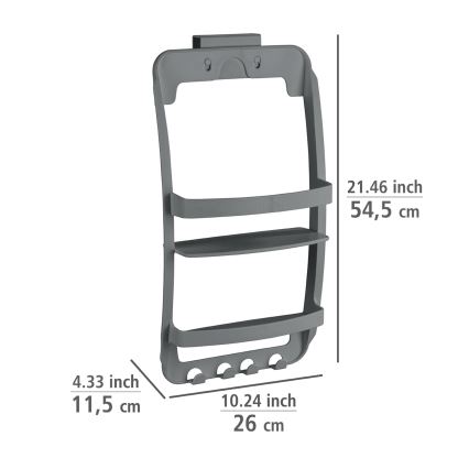 WENKO 24633100 - Полиця UNIVERSAL 26x54,5 см антрацит