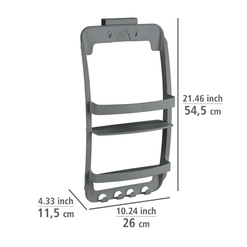 WENKO 24633100 - Полиця UNIVERSAL 26x54,5 см антрацит
