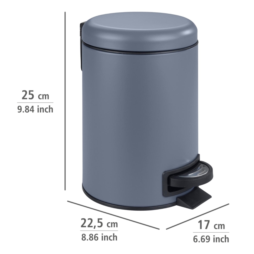 WENKO 24635100 - Корзина LEMAN 17x25 см синяя/чёрная