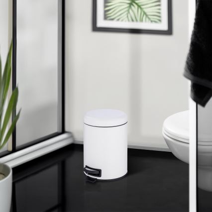 WENKO 24678100 - Кошик LEMAN 21x24 см білий/чорний