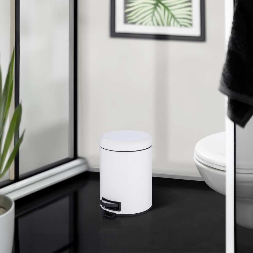 WENKO 24678100 - Кошик LEMAN 21x24 см білий/чорний