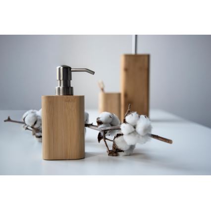 WENKO 24747100 - Дозатор мыла BAMBUSA 9,3x16,5 см коричневый