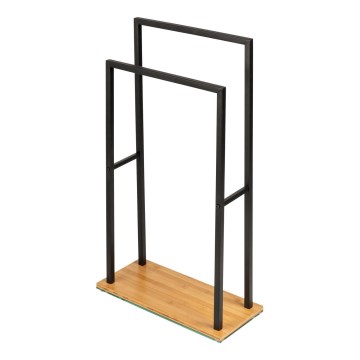 WENKO 24752100 - Тримач для рушників BAMBUSA 46x80 см чорний/коричневий