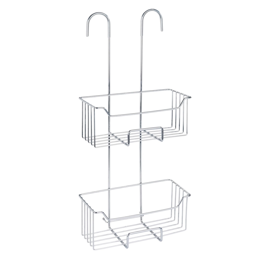 WENKO 24758100 - Поличка для душу MILO 25x55 см срібляста/прозора