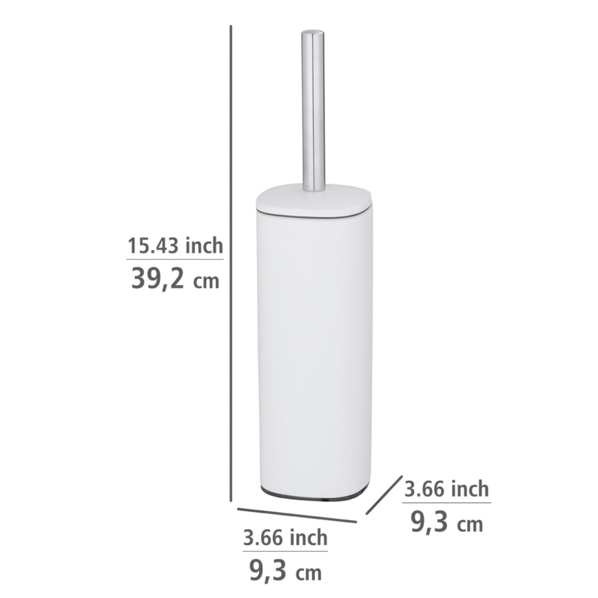 WENKO 24776100 - туалетна щітка ALASSIO 9,3x39,2 см нержавіюча сталь/біла