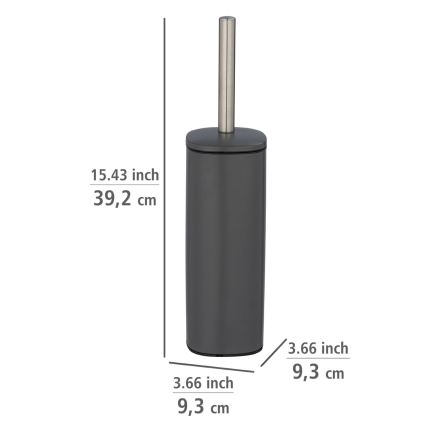 WENKO 24777100 - набор для туалета ALASSIO 9,3 x 39,2 см нержавеющая сталь/серый