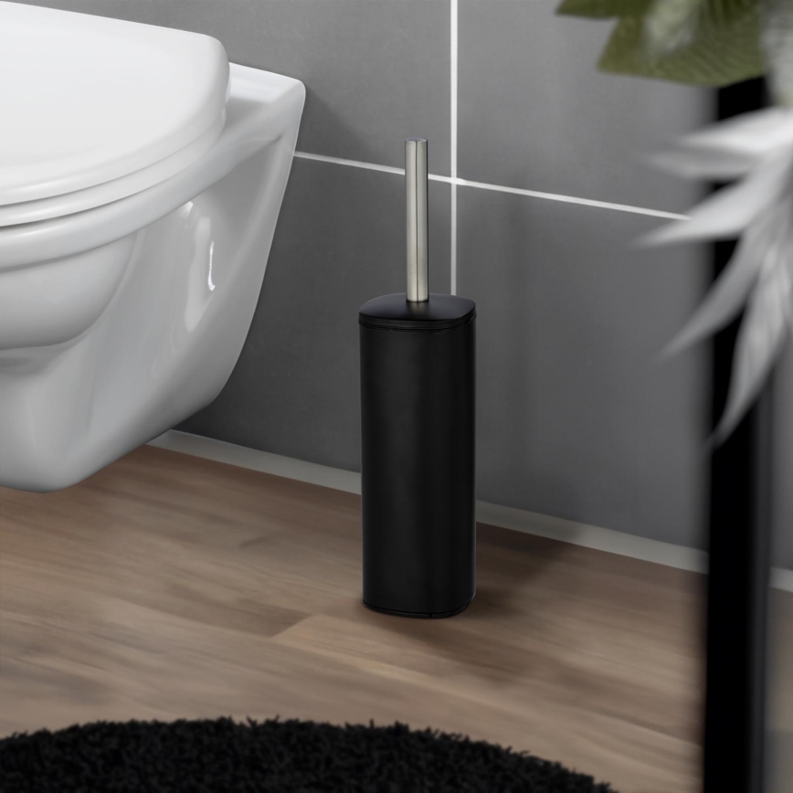 WENKO 24778100 - Щетка для унитаза ALASSIO 9,3x39,2 см нержавеющая сталь/черный