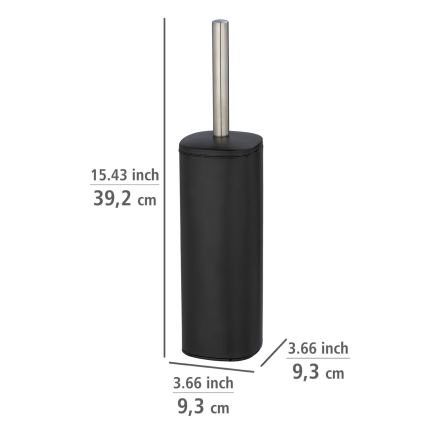 WENKO 24778100 - щітка для унітазу ALASSIO 9,3x39,2 см нержавіюча сталь/чорна