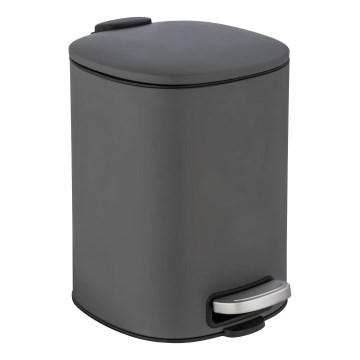 WENKO 24780100 - Корзина ALASSIO 20,5x27 cm серая/чёрная