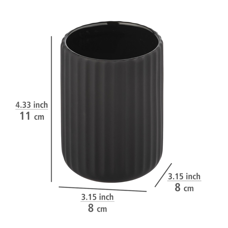 WENKO 24803100 - Стакан BELLUNO 8x11 см, чорний