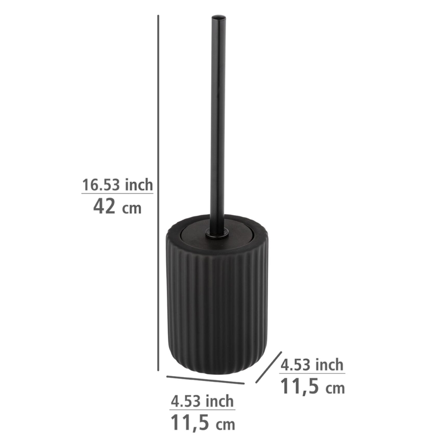 WENKO 24805100 - щітка для унітазу BELLUNO 11,5x42 cm чорна