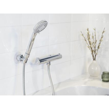 WENKO 24918100 - Душевая лейка BASIC LINE 9,5x9,5 cm глянцевый хром/серебристая