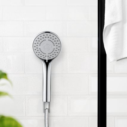 WENKO 24918100 - Душевая лейка BASIC LINE 9,5x9,5 cm глянцевый хром/серебристая