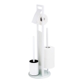 WENKO 24983800 - WC-комплект RAVINA 20 x 70 см, нержавеющая сталь/белый