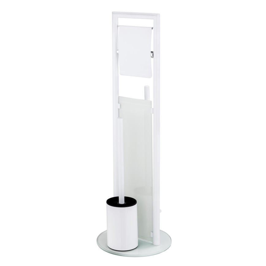 WENKO 24983800 - WC-комплект RAVINA 20 x 70 см, нержавеющая сталь/белый