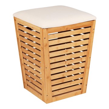 WENKO 25143100 - Корзина для белья BAMBUSA, 40x56 см, коричневая