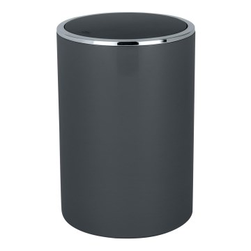 WENKO 25146100 - Корзина INCA, 18,5x25,5 см, антрацит/глянцевый хром