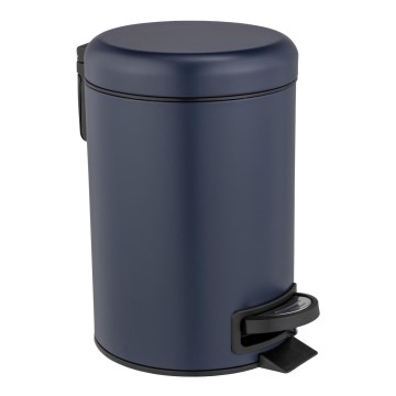 WENKO 25153100 - Корзина для мусора LEMAN 17x25 см синяя/чёрная