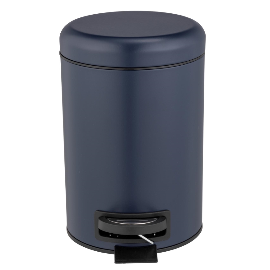 WENKO 25153100 - Корзина для мусора LEMAN 17x25 см синяя/чёрная