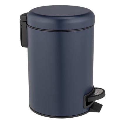 WENKO 25153100 - Корзина для мусора LEMAN 17x25 см синяя/чёрная