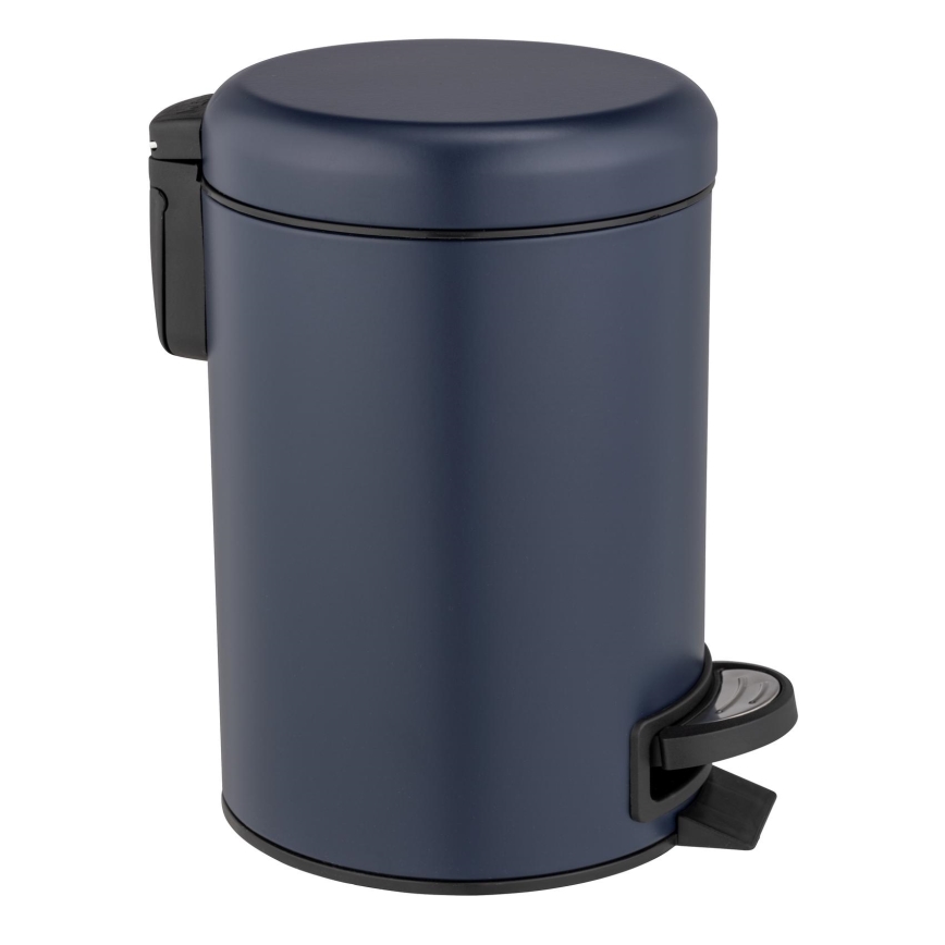 WENKO 25153100 - Корзина для мусора LEMAN 17x25 см синяя/чёрная