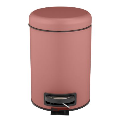 WENKO 25155100 - Кошик для сміття LEMAN 17x25 см рожевий/чорний