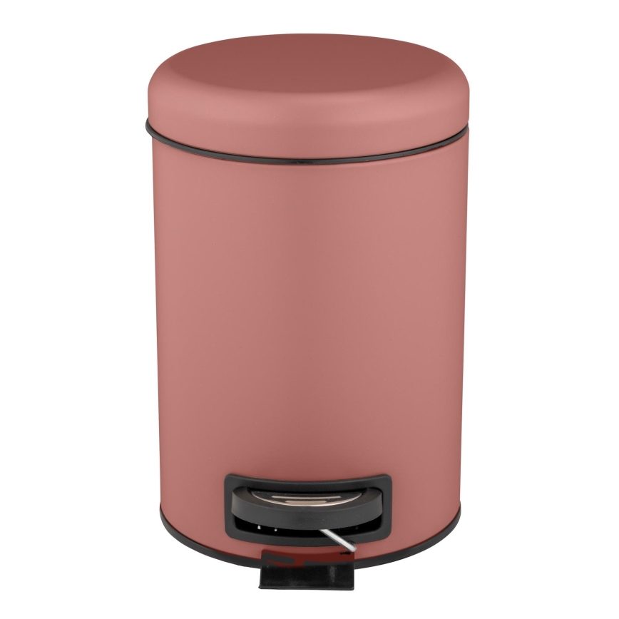 WENKO 25155100 - Кошик для сміття LEMAN 17x25 см рожевий/чорний