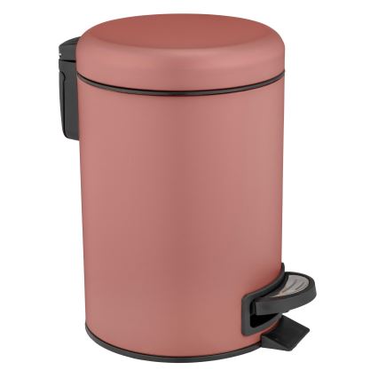 WENKO 25155100 - Кошик для сміття LEMAN 17x25 см рожевий/чорний