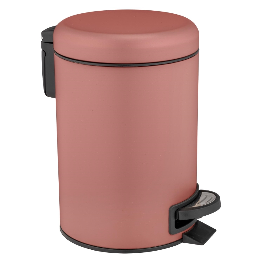 WENKO 25155100 - Кошик для сміття LEMAN 17x25 см рожевий/чорний