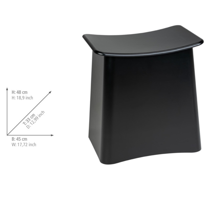 WENKO 25157100 - Табурет WING 45x48 см чёрный