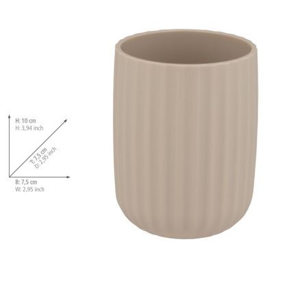WENKO 25183100 - Стакан AGROPOLI 7,5x10 cm бежевый
