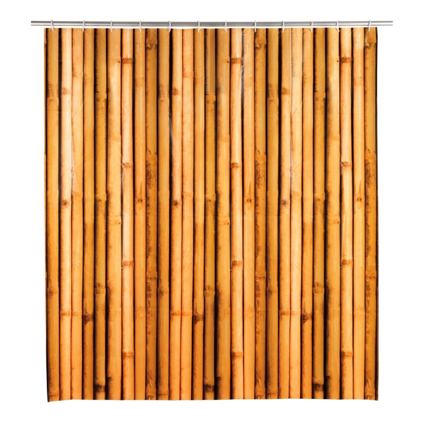 WENKO 25233100 - Шторка для душа BAMBUSA 180x200 cm коричневая