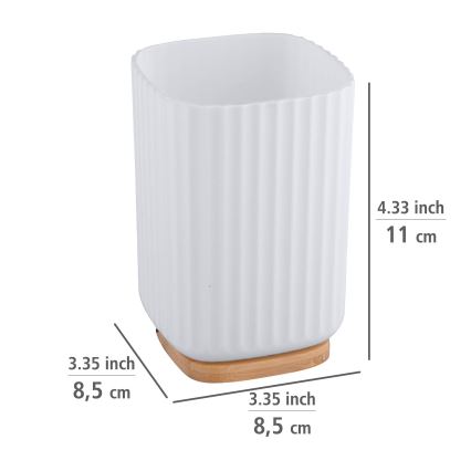 WENKO 25293100 - Стаканчик ROTELLO 8,5x11 cm білий/коричневий