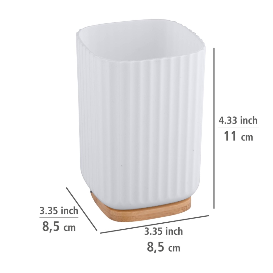 WENKO 25293100 - Стаканчик ROTELLO 8,5x11 cm білий/коричневий