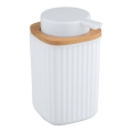 WENKO 25294100 - Дозатор для мыла ROTELLO 8,9x12,7 см белый/коричневый