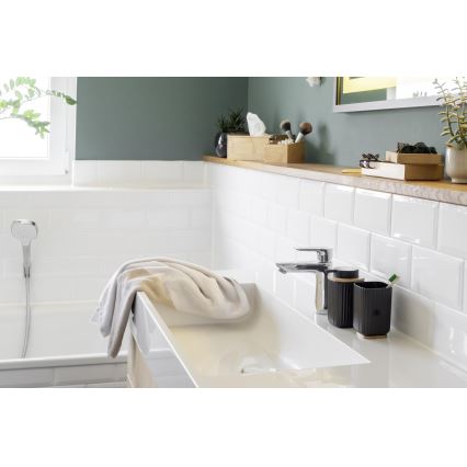 WENKO 25298100 - Дозатор для мила ROTELLO 8,9x12,7 cm чорний/коричневий