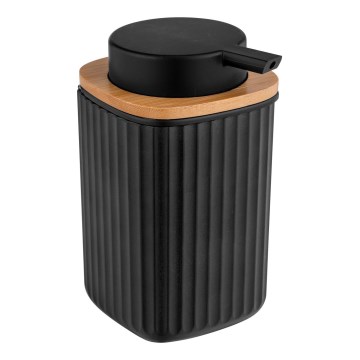 WENKO 25298100 - Дозатор для мила ROTELLO 8,9x12,7 cm чорний/коричневий