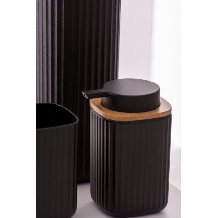 WENKO 25298100 - Дозатор для мыла ROTELLO 8,9x12,7 cm черный/коричневый