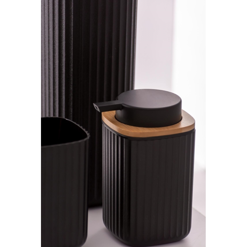 WENKO 25298100 - Дозатор для мыла ROTELLO 8,9x12,7 cm черный/коричневый