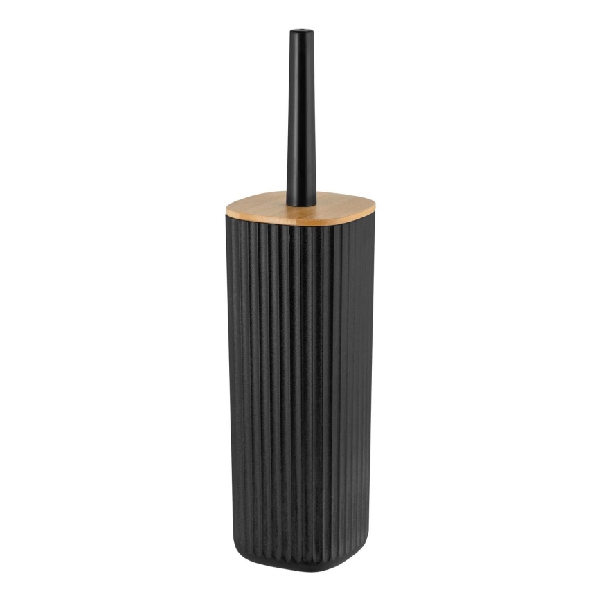 WENKO 25304100 - комплект для унитаза ROTELLO 10x36 см черный/коричневый