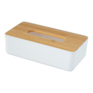 WENKO 25318100 - Косметичний бокс ROTELLO 24x12,7 см білий/коричневий
