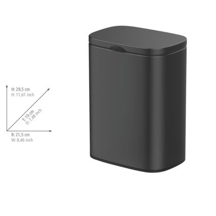 WENKO 25338100 - кошик SARE 21,5x29,5 см чорний