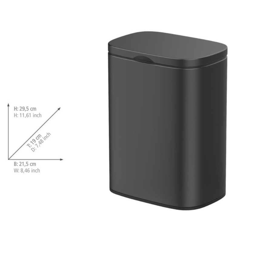 WENKO 25338100 - кошик SARE 21,5x29,5 см чорний