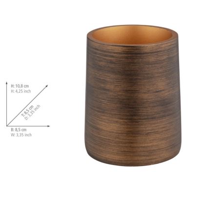 WENKO 25351100 - Стакан PALENA 8,5x10,8 cm бронзовый